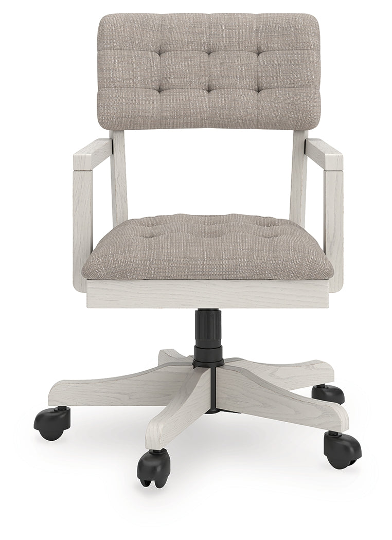 Robbinsdale Antique White Home Office Desk Chair (1/CN)