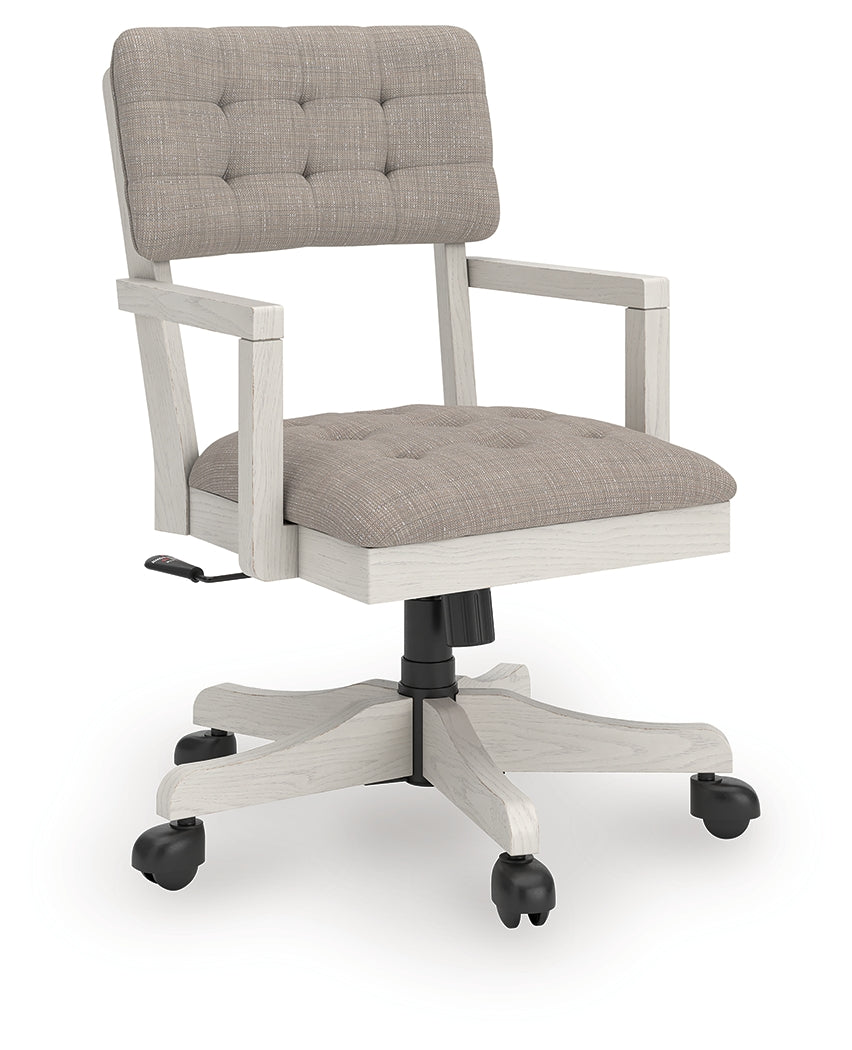 Robbinsdale Antique White Home Office Desk Chair (1/CN)