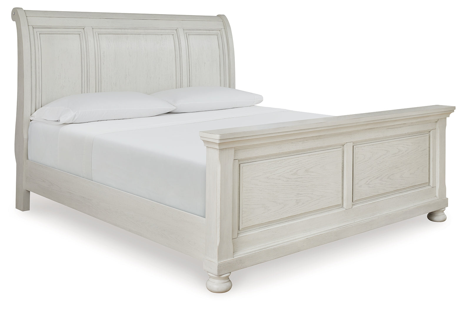 Robbinsdale King Sleigh Bedroom Set, Antique White
