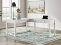 Robbinsdale Antique White L-Shaped Home Office Desk