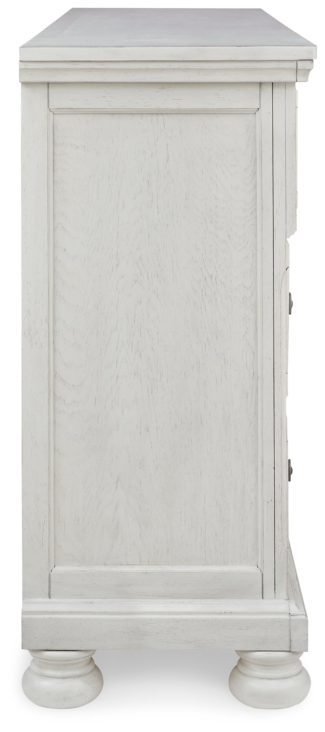 Robbinsdale Queen Panel Bed & Dresser & Chest & 2 Nightstands, Antique White