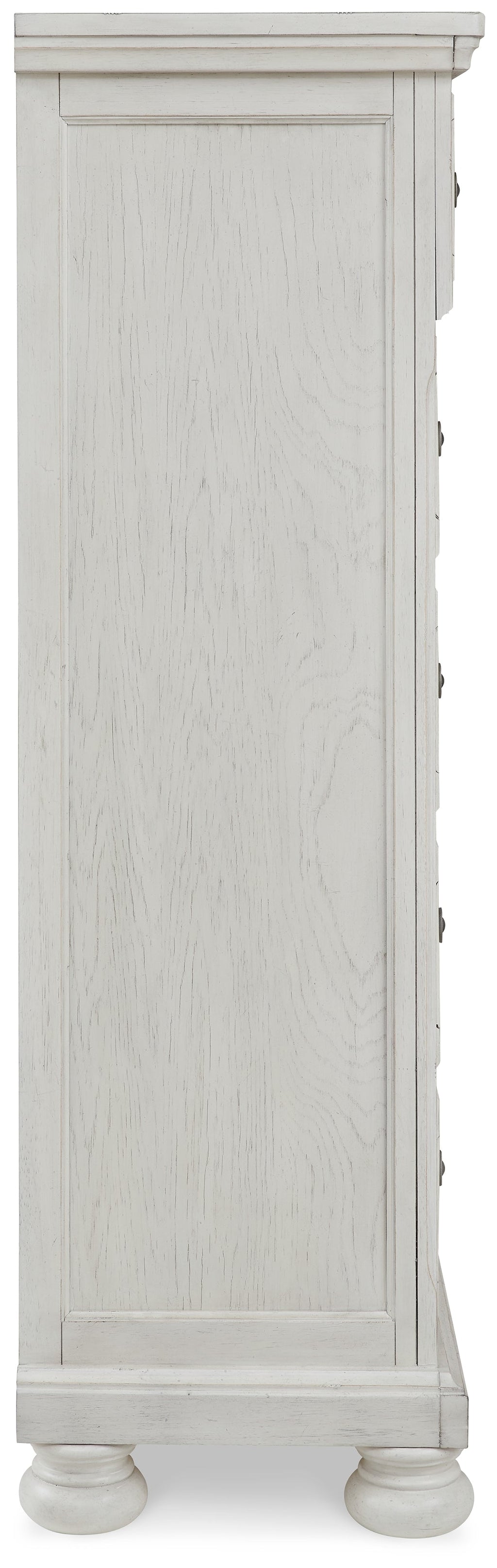 Robbinsdale Queen Panel Bed & Dresser & Chest & 2 Nightstands, Antique White