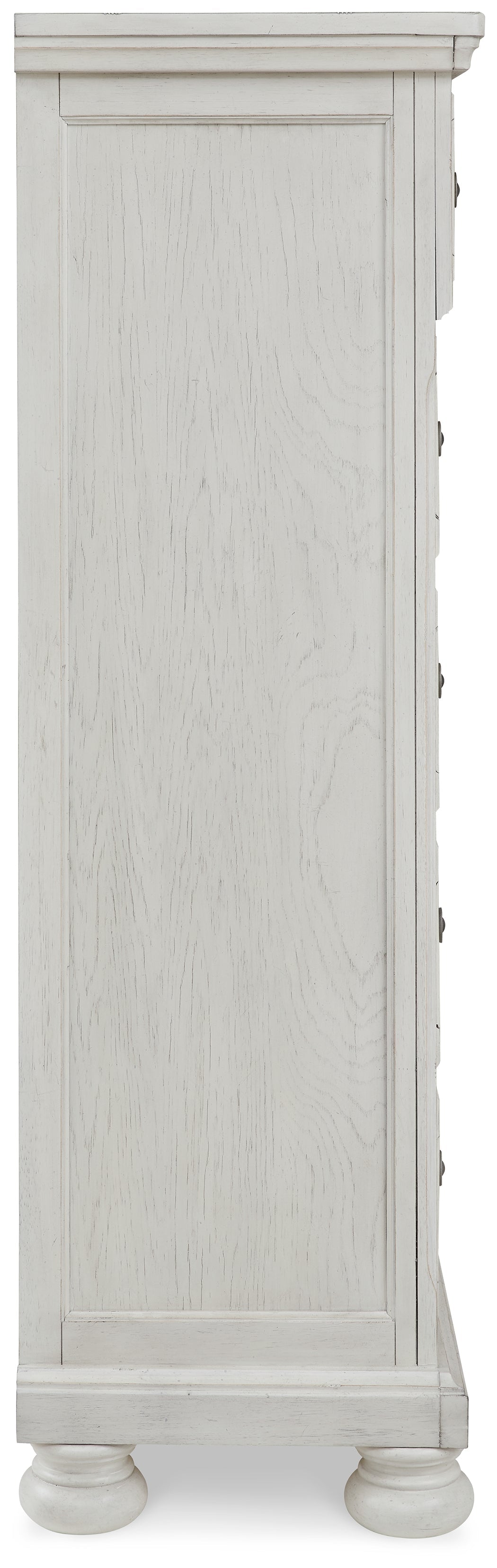 Robbinsdale Queen Panel Bed & Dresser & Chest & 2 Nightstands, Antique White