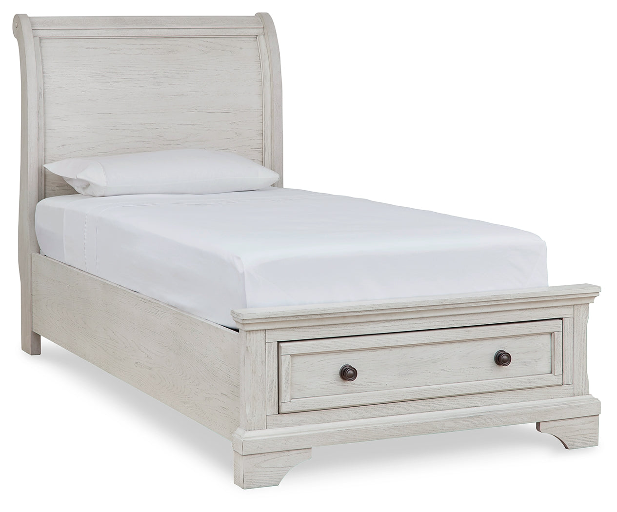 Robbinsdale Twin Storage Bedroom Set, Antique White