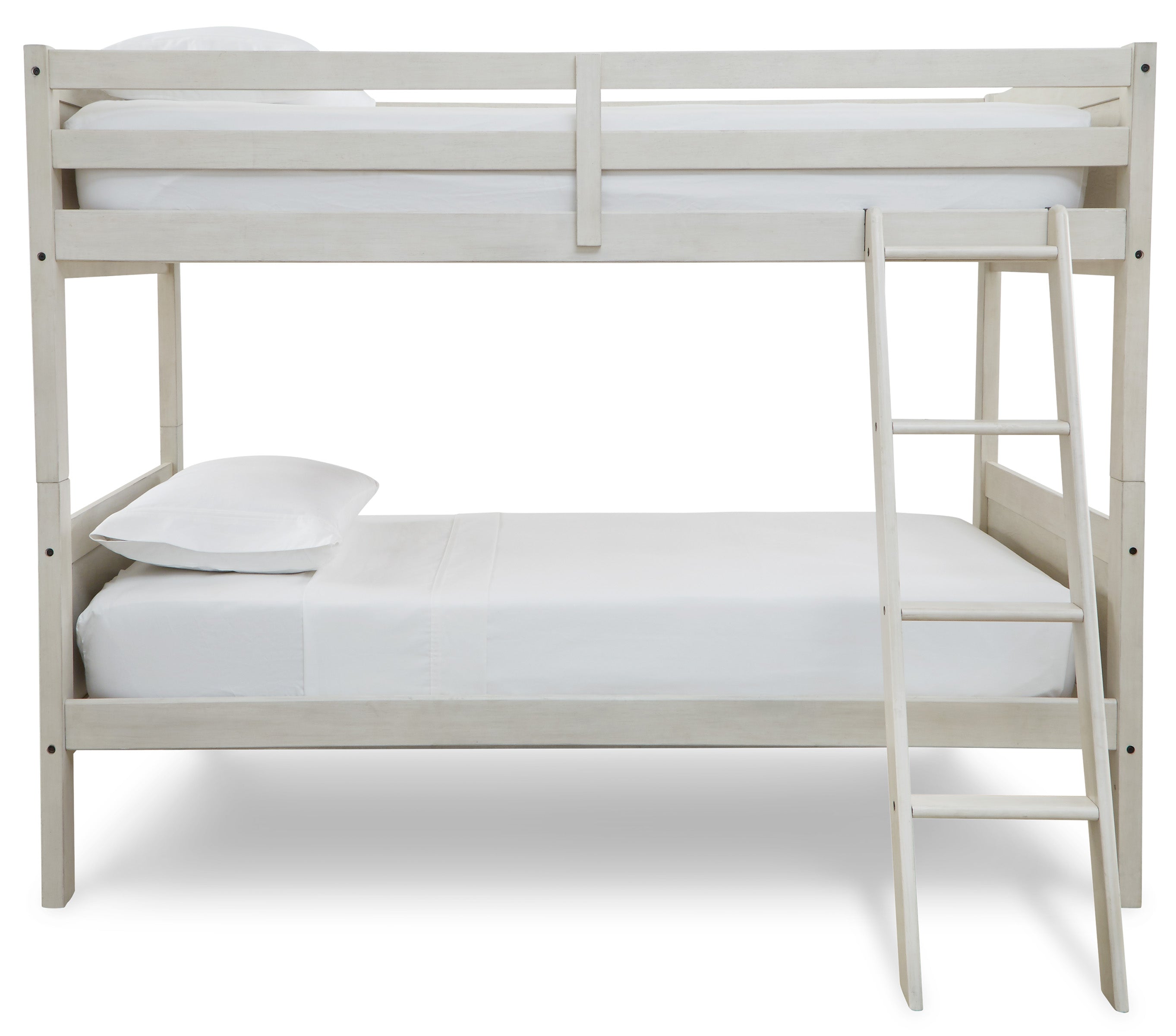 Robbinsdale Antique White Twin/Twin Bunk Bed w/ Ladder