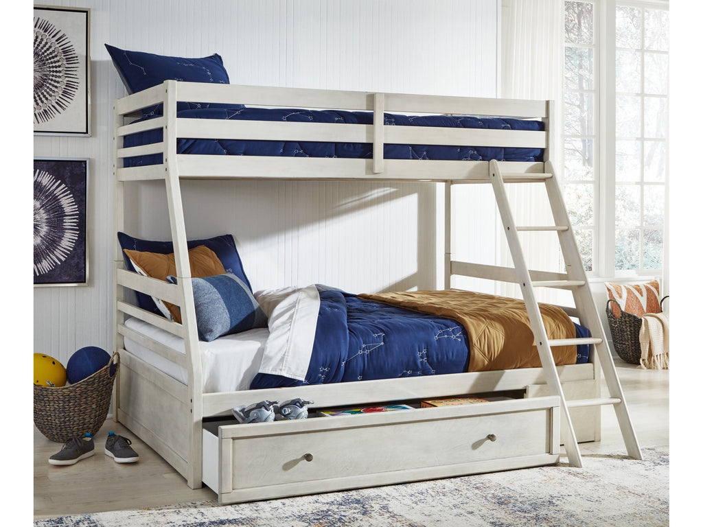 Robbinsdale Antique White Twin over Full Bunk Bed