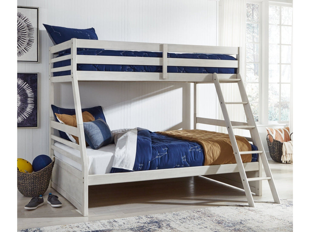 Robbinsdale Antique White Twin over Full Bunk Youth Bed