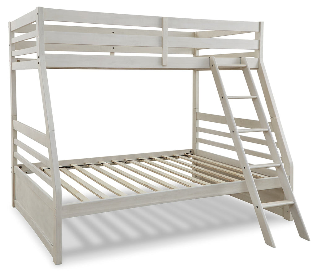 Robbinsdale Antique White Twin over Full Bunk Youth Bed