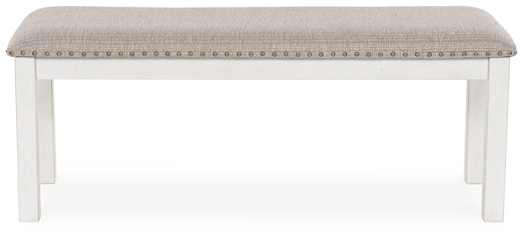 Robbinsdale White 48" Dining Bench