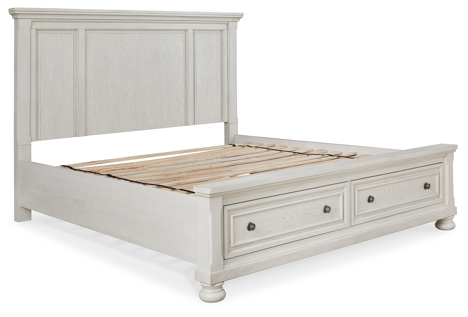 Robbinsdale Queen Panel Storage Bedroom Set, White