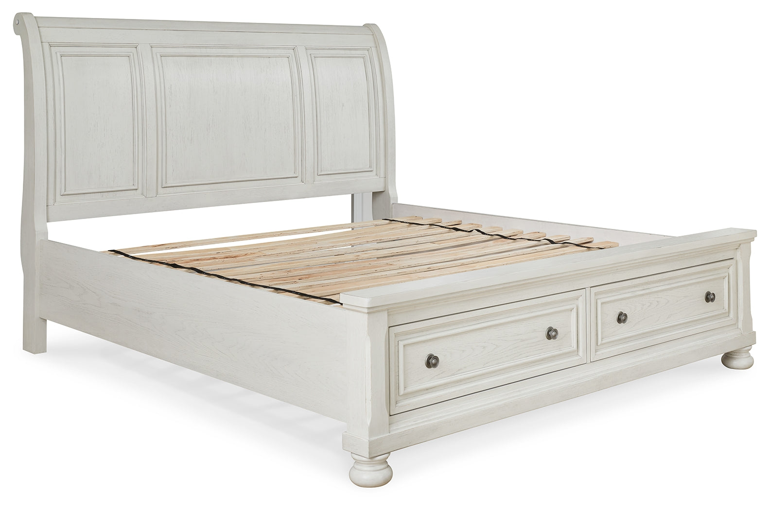 Robbinsdale Queen Sleigh Storage Bedroom Set, White
