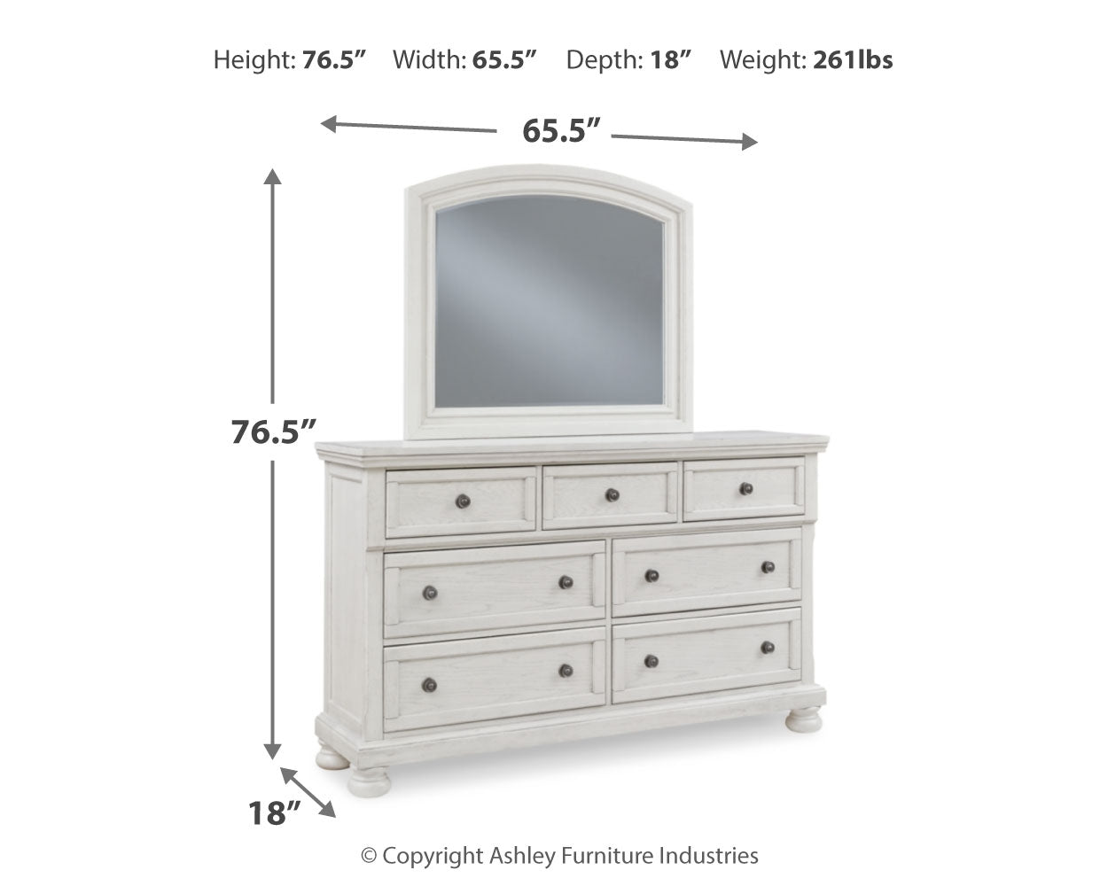 Robbinsdale Queen Sleigh Storage Bedroom Set, White