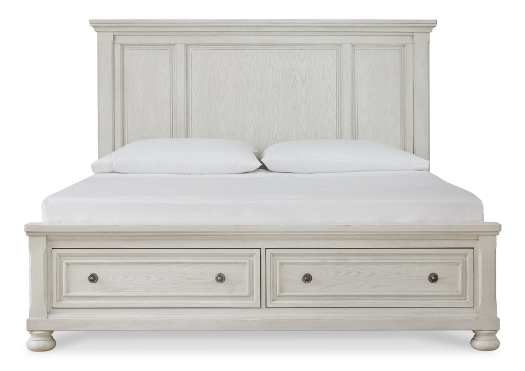 Robbinsdale Queen Storage Bedroom Set, White