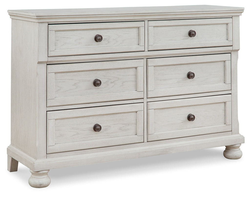 Robbinsdale Twin over Full Bunk Bedroom Set, White