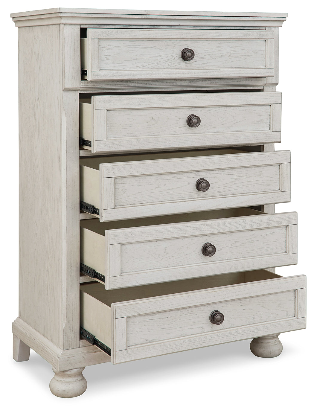Robbinsdale Twin over Full Bunk Bedroom Set, White