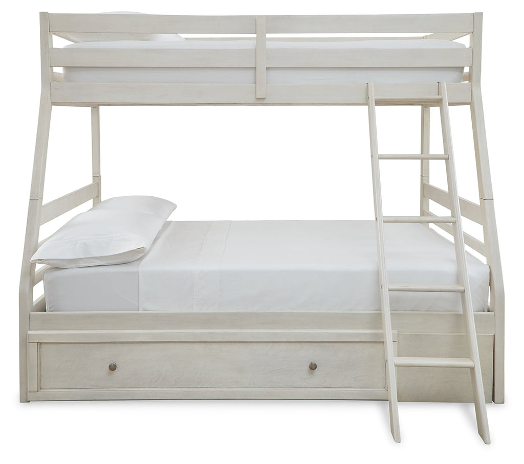Robbinsdale Twin over Full Bunk Bedroom Set, White