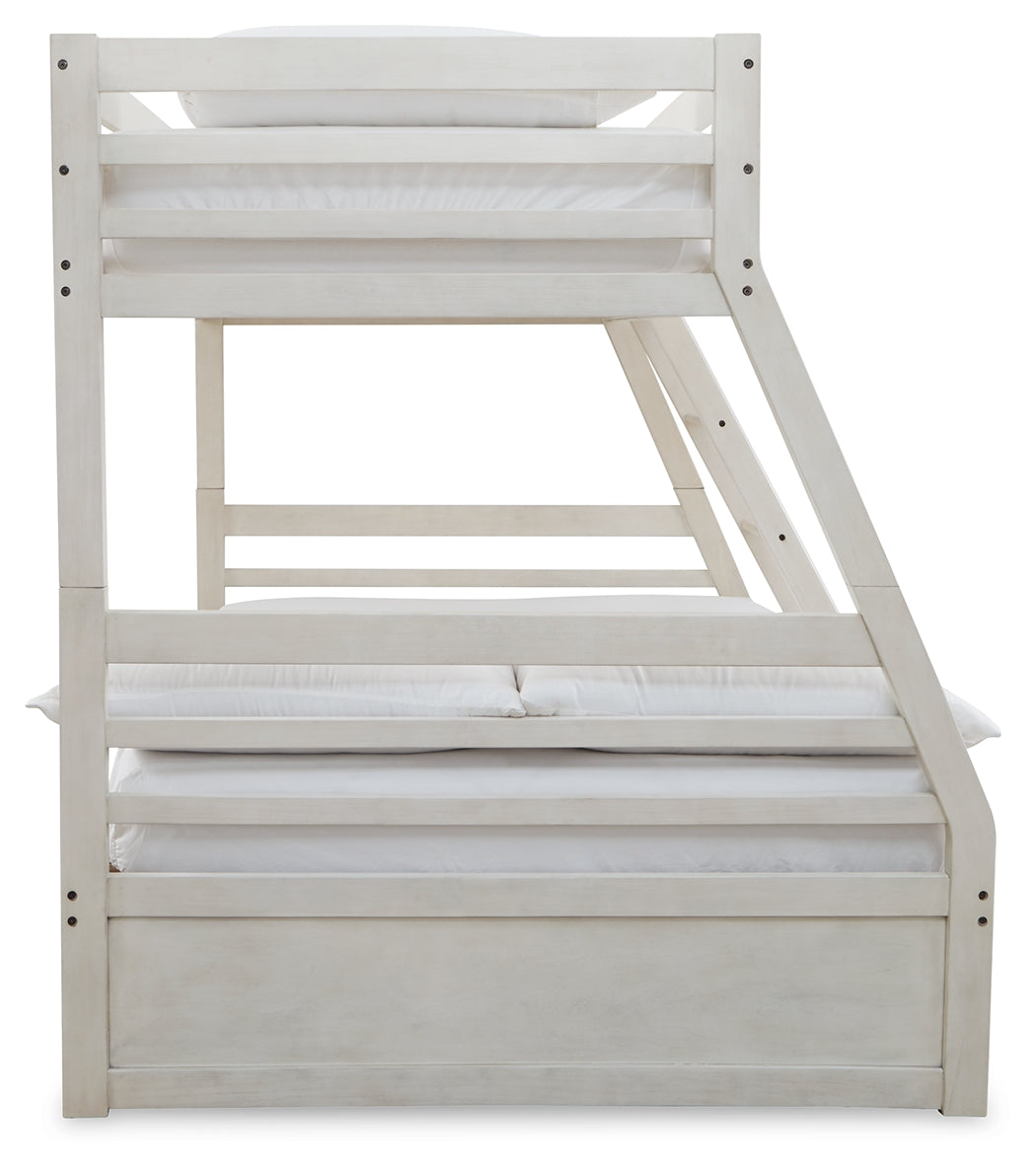 Robbinsdale Twin over Full Bunk Bedroom Set, White
