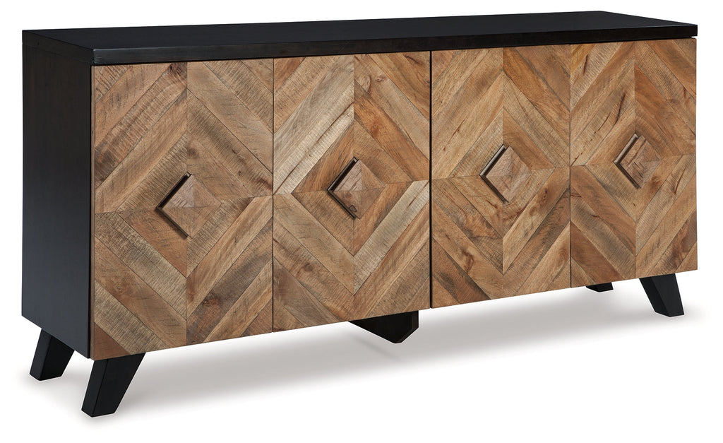 Robin Ridge Two-tone Brown Accent Cabinet