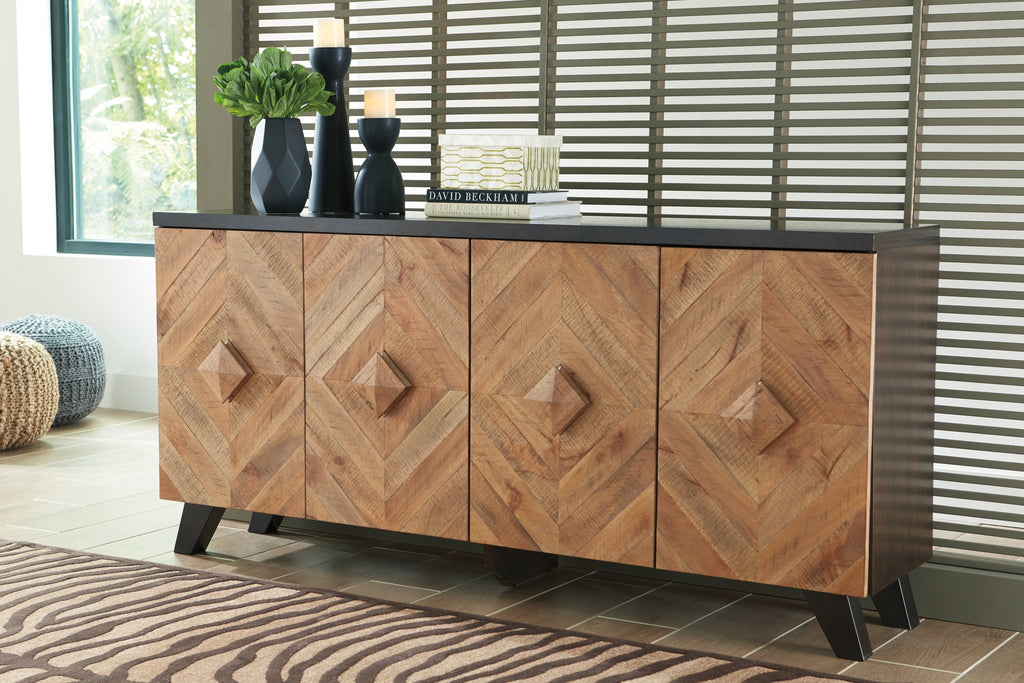 Robin Ridge Two-tone Brown Accent Cabinet
