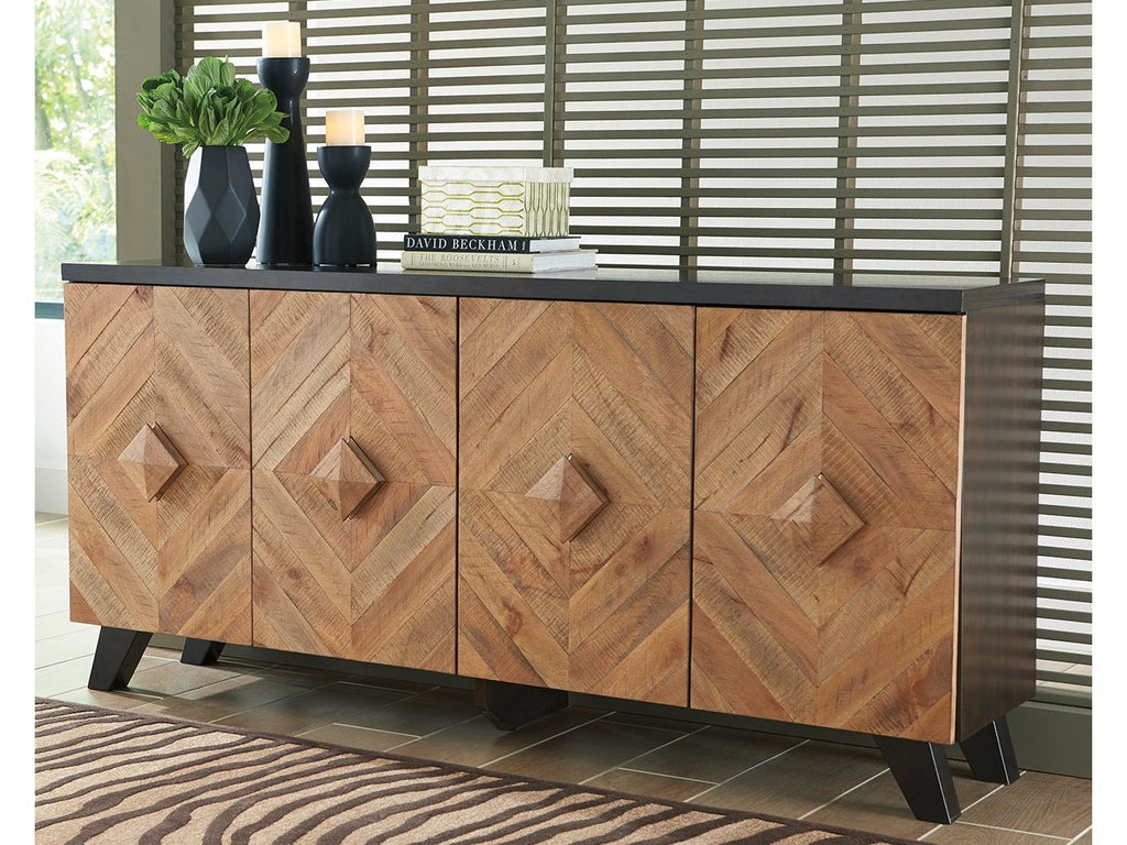 Robin Ridge Two-tone Brown Accent Cabinet