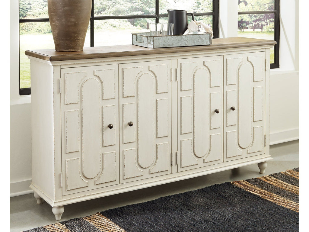 Roranville Antique White Accent Cabinet