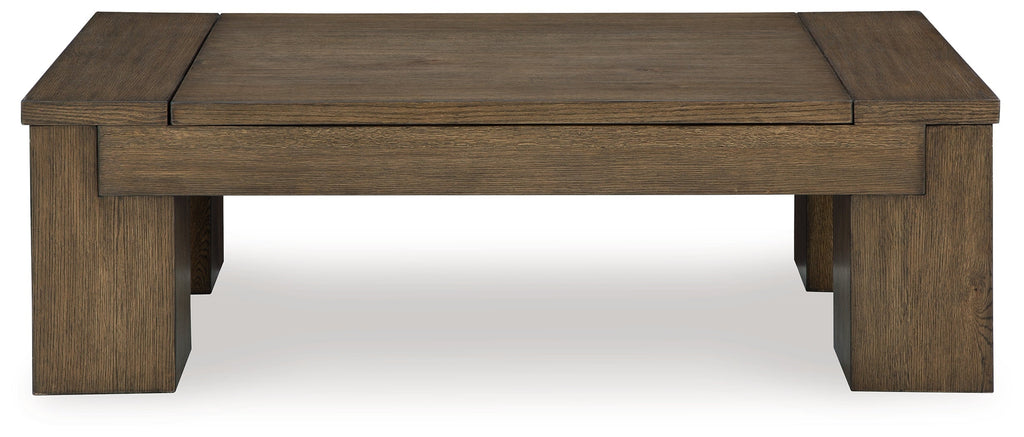 Rosswain Warm Brown Lift-Top Coffee Table