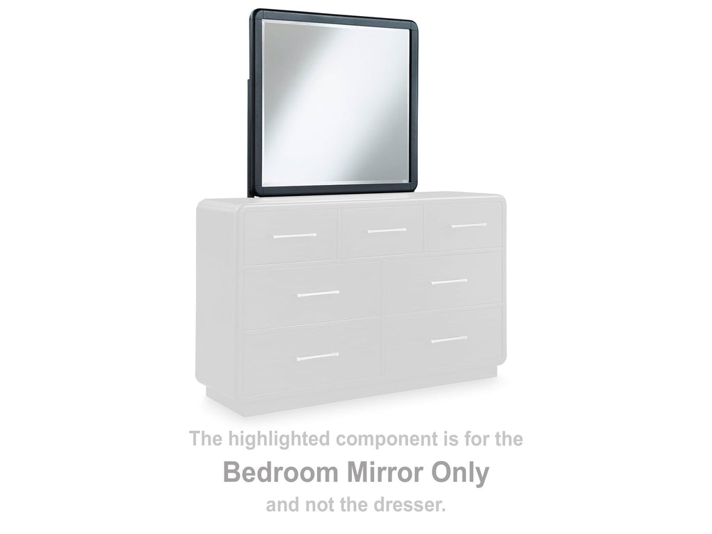 Rowanbeck Black Bedroom Mirror