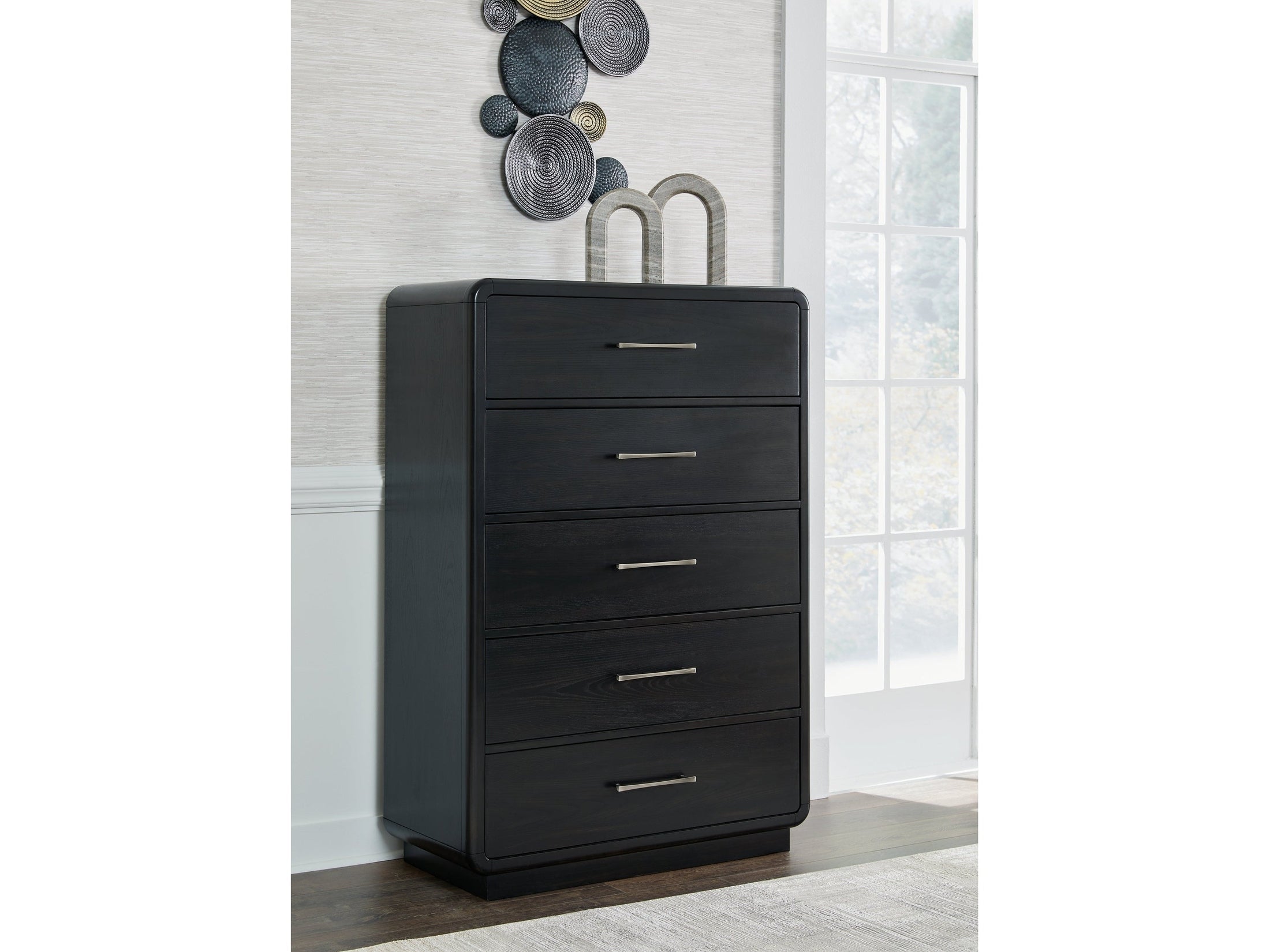Rowanbeck Black Chest of Drawers
