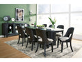 Rowanbeck Black Dining Room Set / 9pc