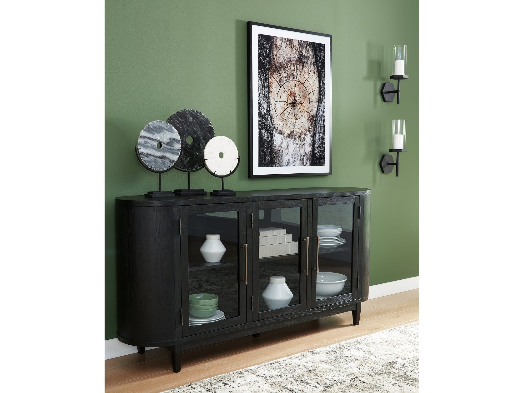 Rowanbeck Black Dining Server