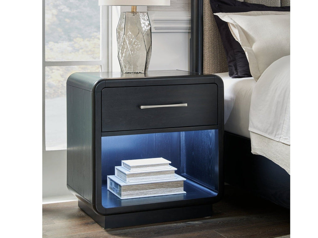 Rowanbeck Black Nightstand