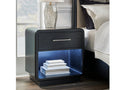 Rowanbeck Black Nightstand