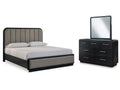 Rowanbeck California King Upholstered Panel Bedroom Set