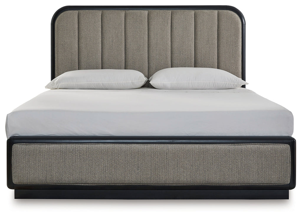 Rowanbeck California King Upholstered Panel Bedroom Set