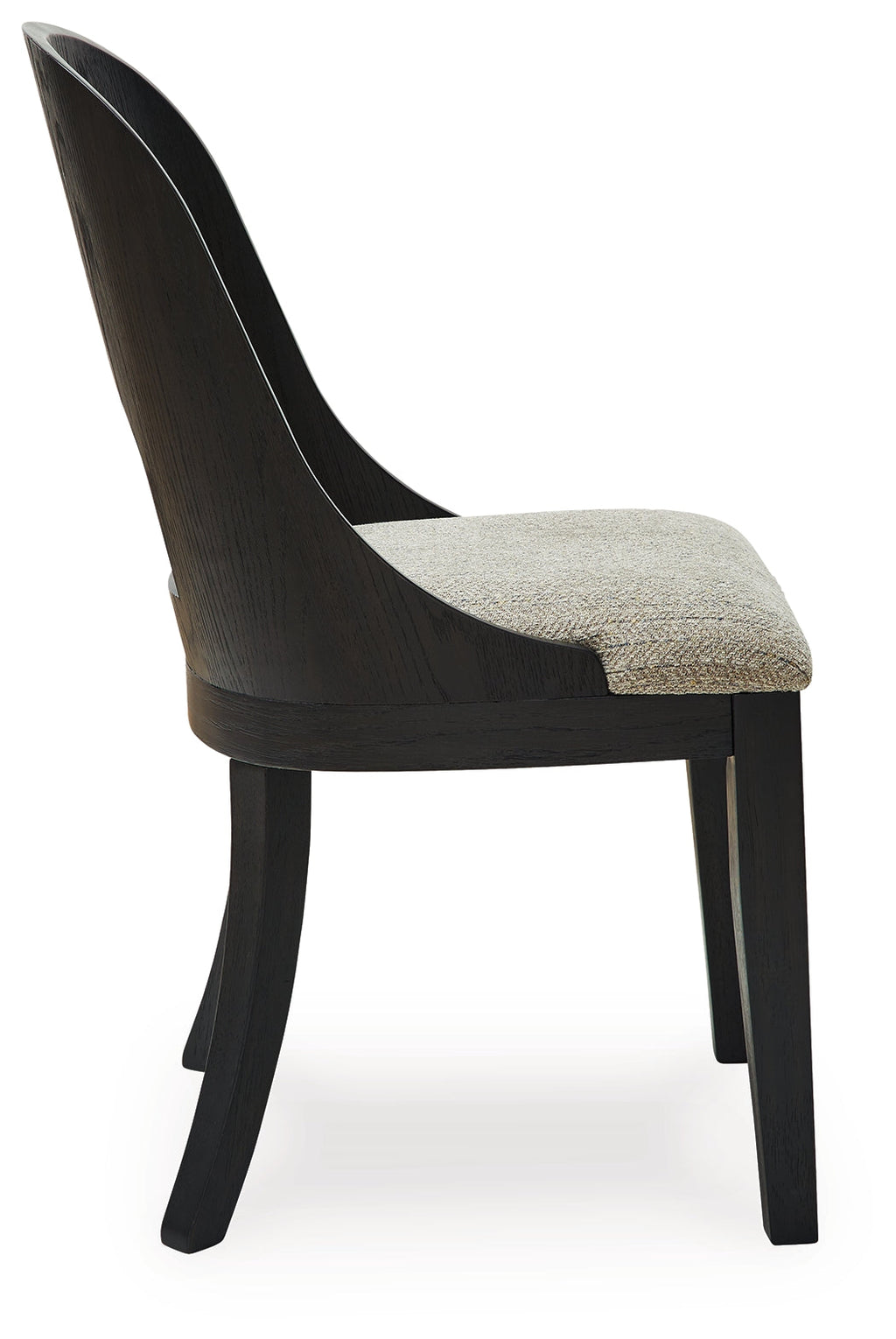 Rowanbeck Gray/Black Dining Table, 2 Arm Chairs and 4 Side Chairs
