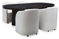 Rowanbeck Ivory Dining Table and 4 Chairs