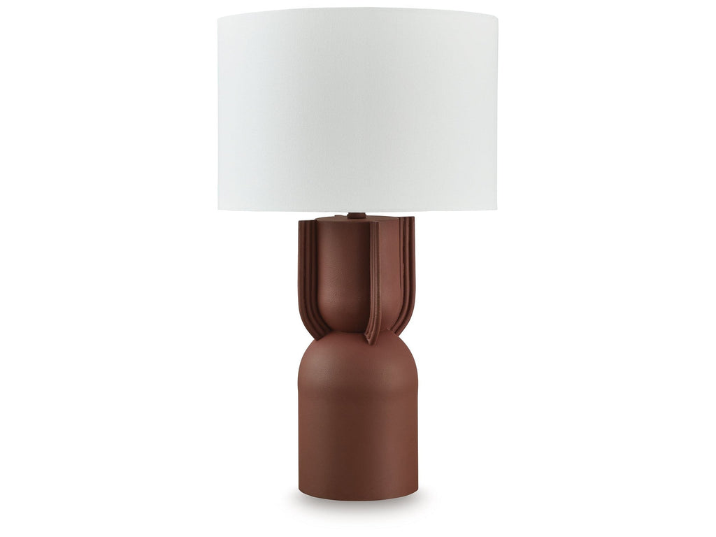 Rowandale Brick Red Table Lamp