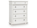 Rowlenstown Antique White Five Drawer Chest