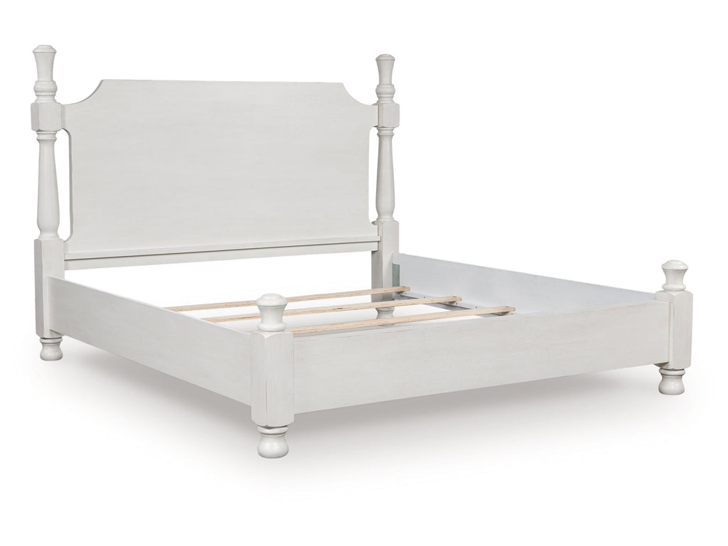 Rowlenstown Antique White King Poster Bed