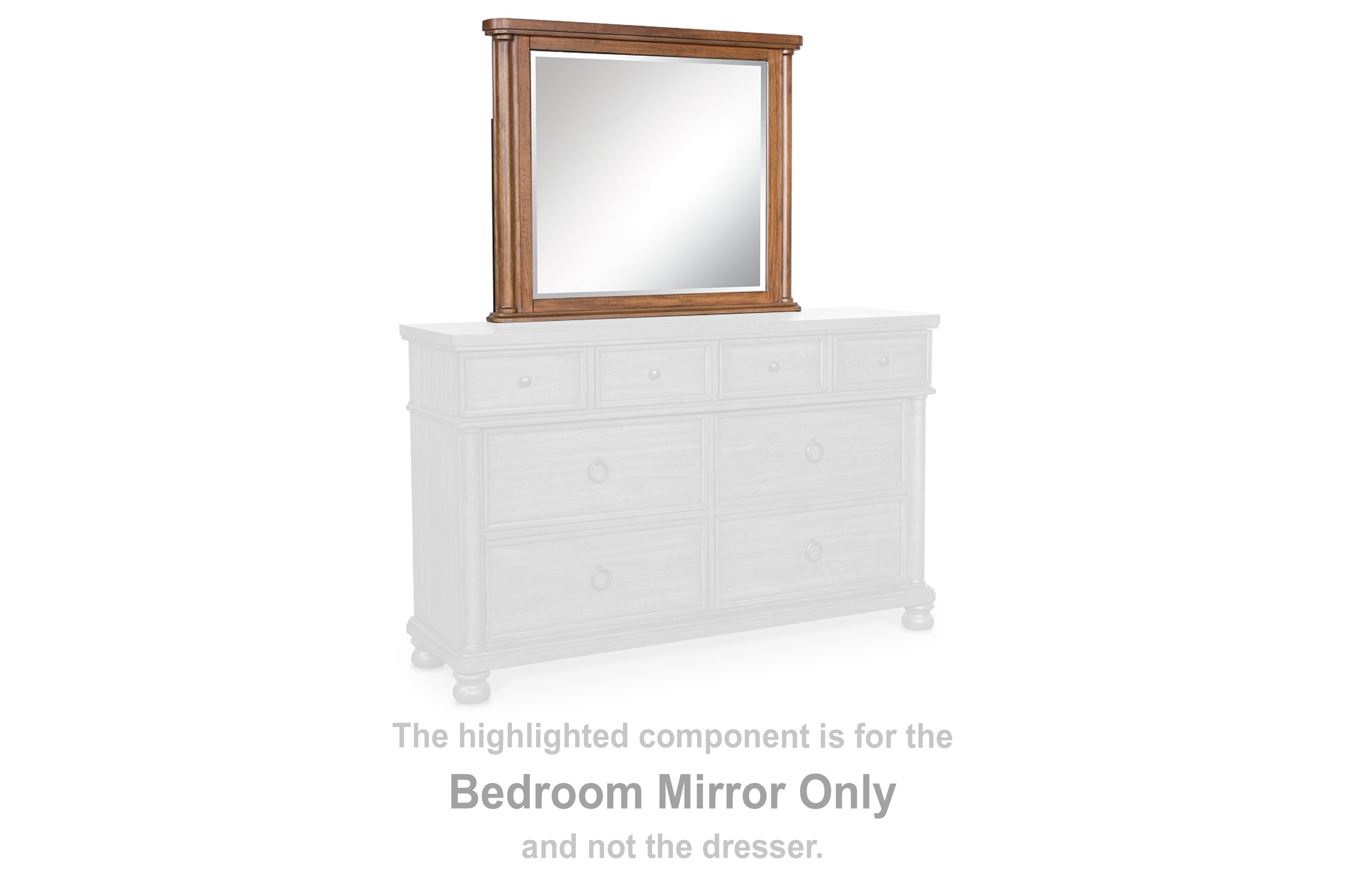 Rowlenstown Brown Bedroom Mirror
