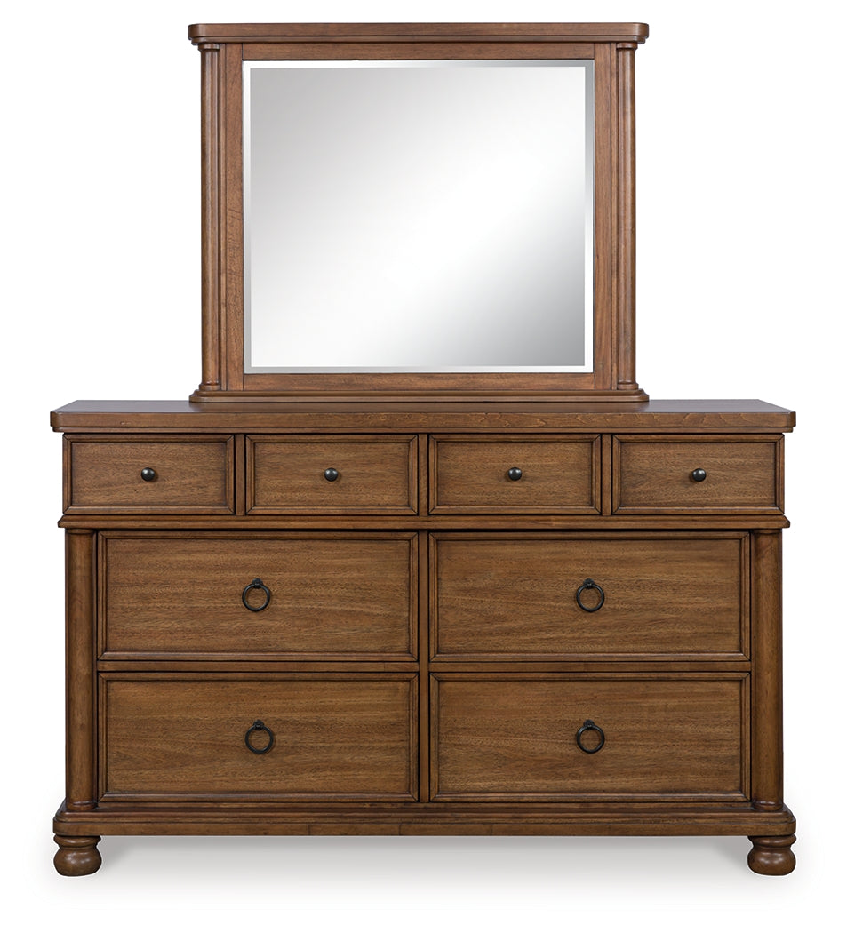 Rowlenstown Brown Dresser and Mirror