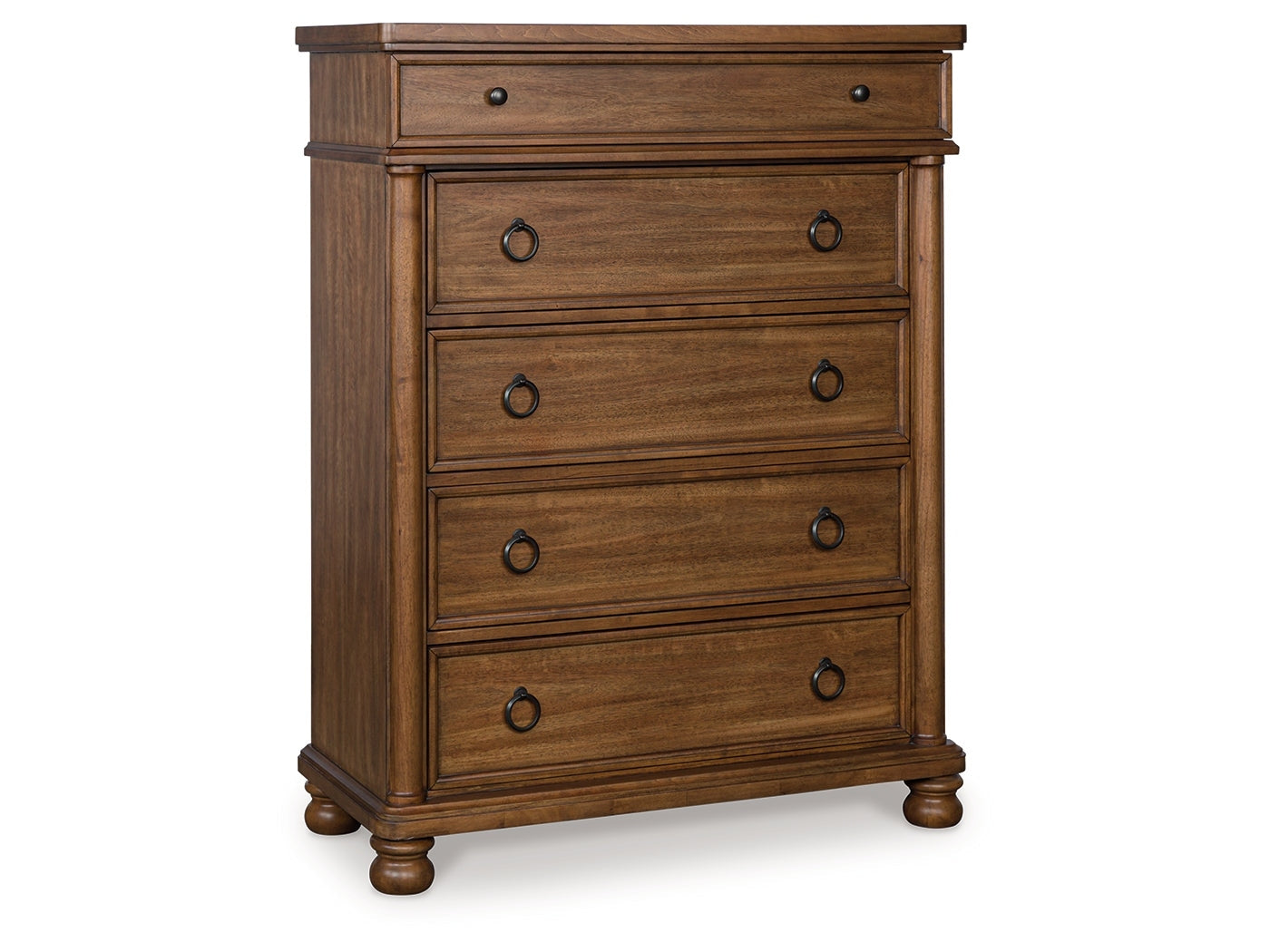 Rowlenstown Brown Five Drawer Chest