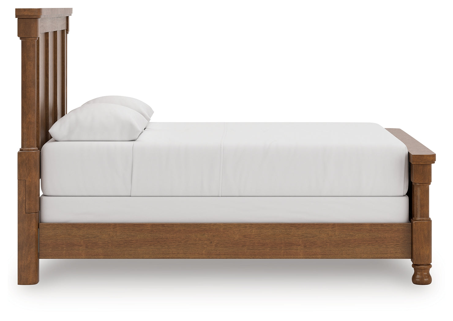 Rowlenstown Brown Queen Poster Bed, Dresser and Mirror