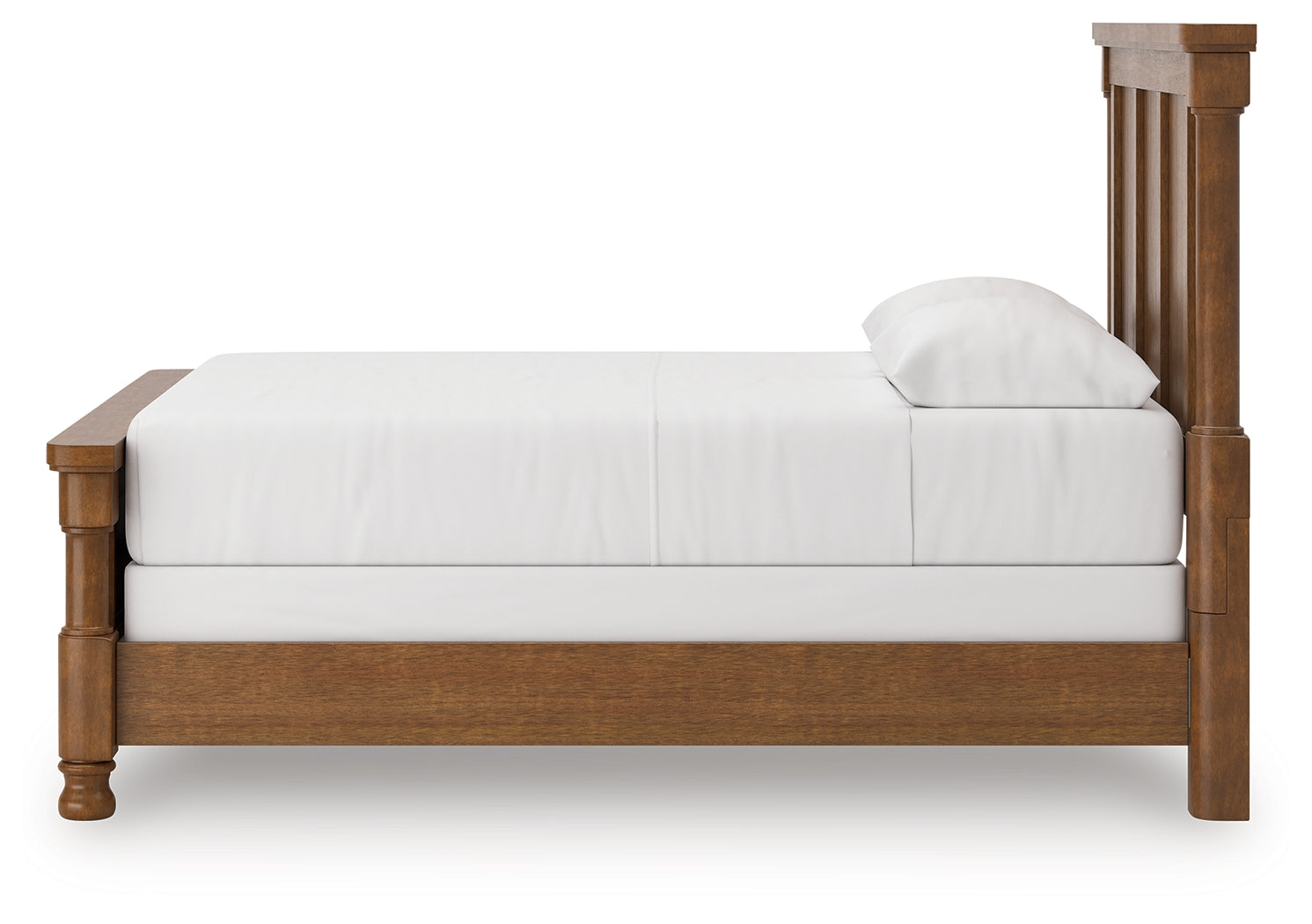 Rowlenstown Brown Queen Poster Bed, Dresser and Mirror