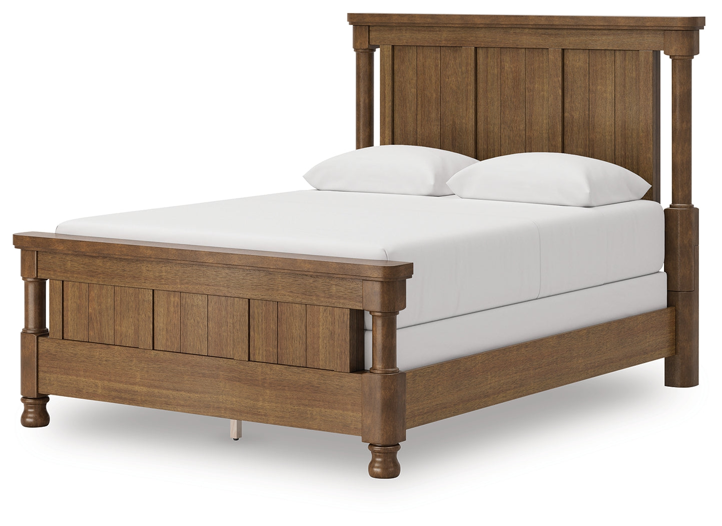 Rowlenstown Brown Queen Poster Bed, Dresser and Mirror
