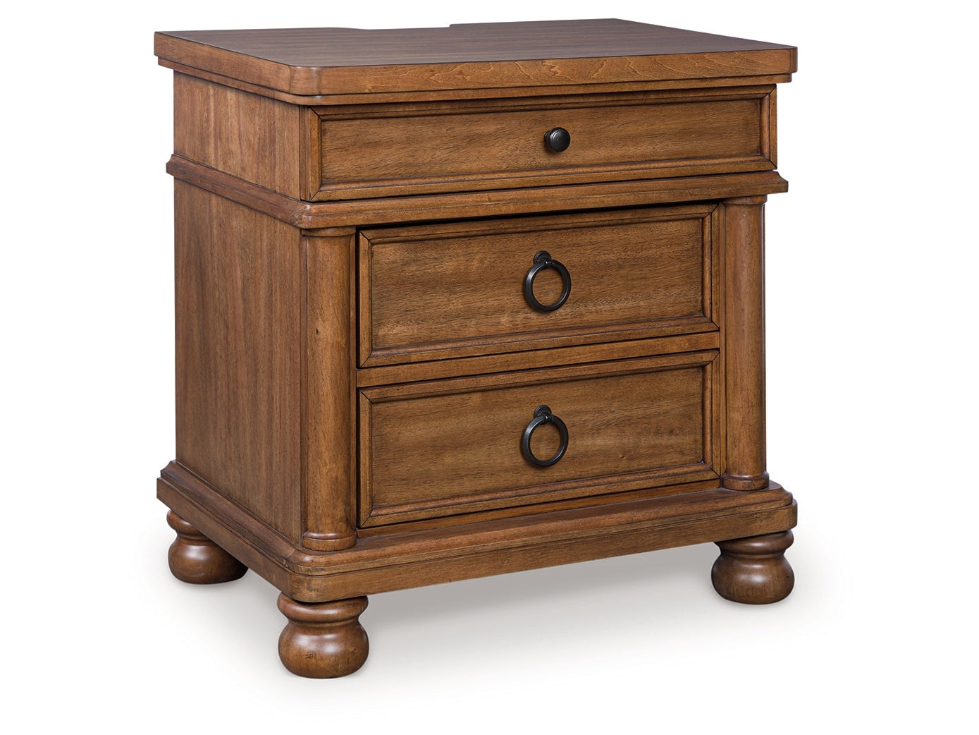 Rowlenstown Brown Three Drawer Night Stand
