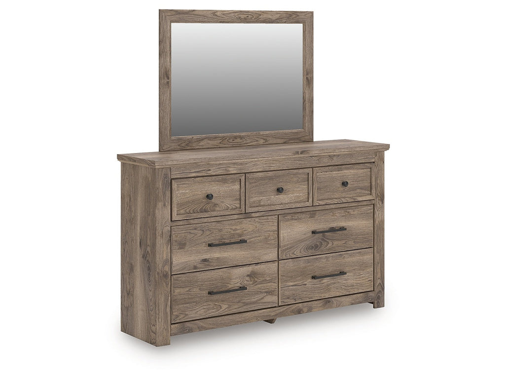 Rusticott Brown Dresser and Mirror