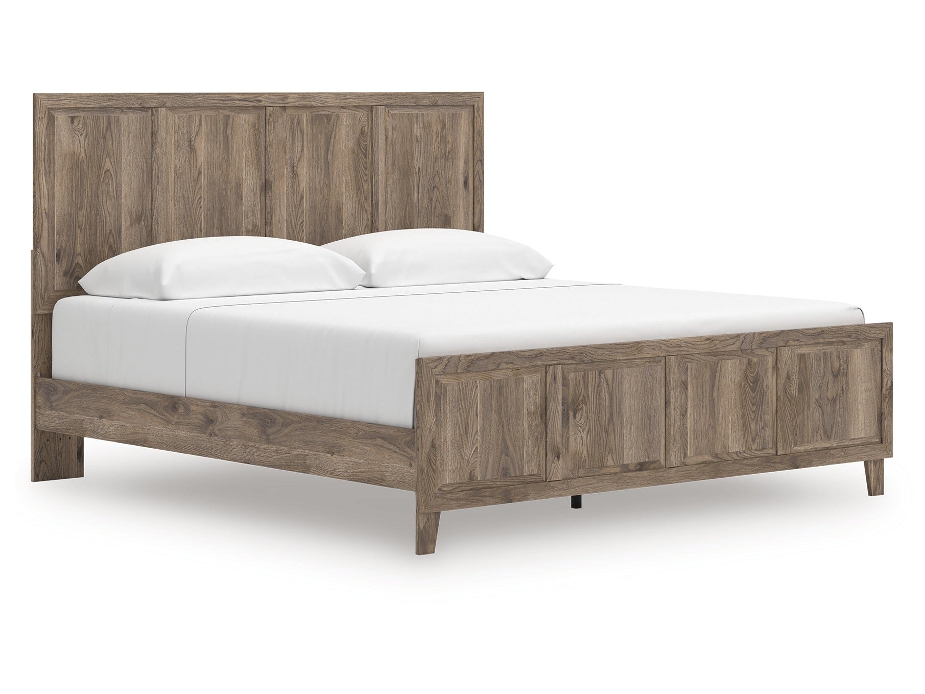 Rusticott Brown King Panel Bed