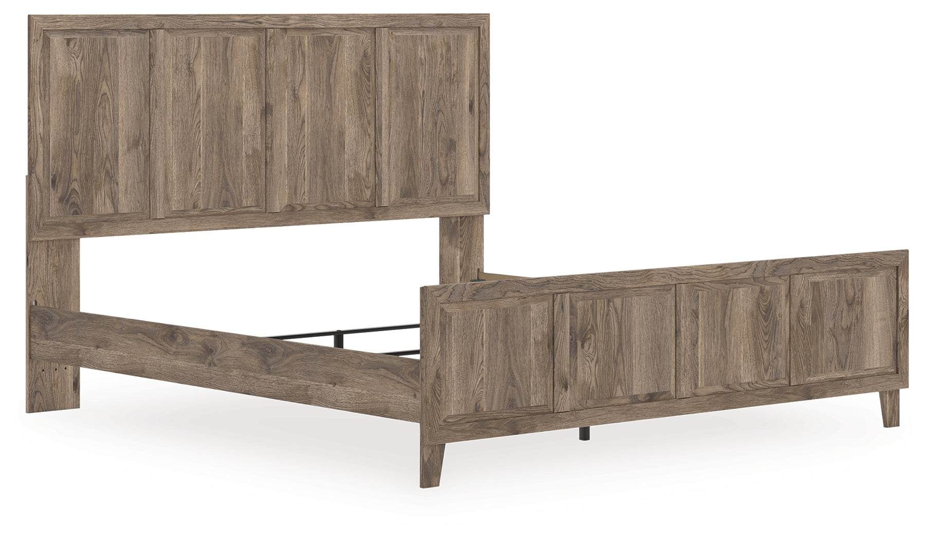 Rusticott Brown King Panel Bed