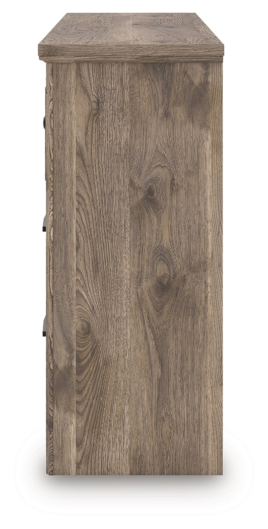 Rusticott Brown Queen Panel Bed, Dresser and Nightstand